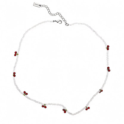 Cherry Crystal Necklace