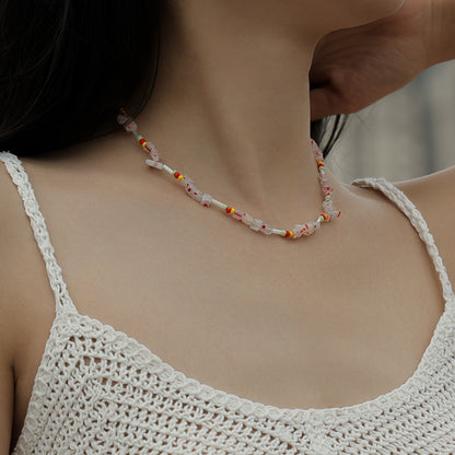 Irregular Crystal Beads Necklace