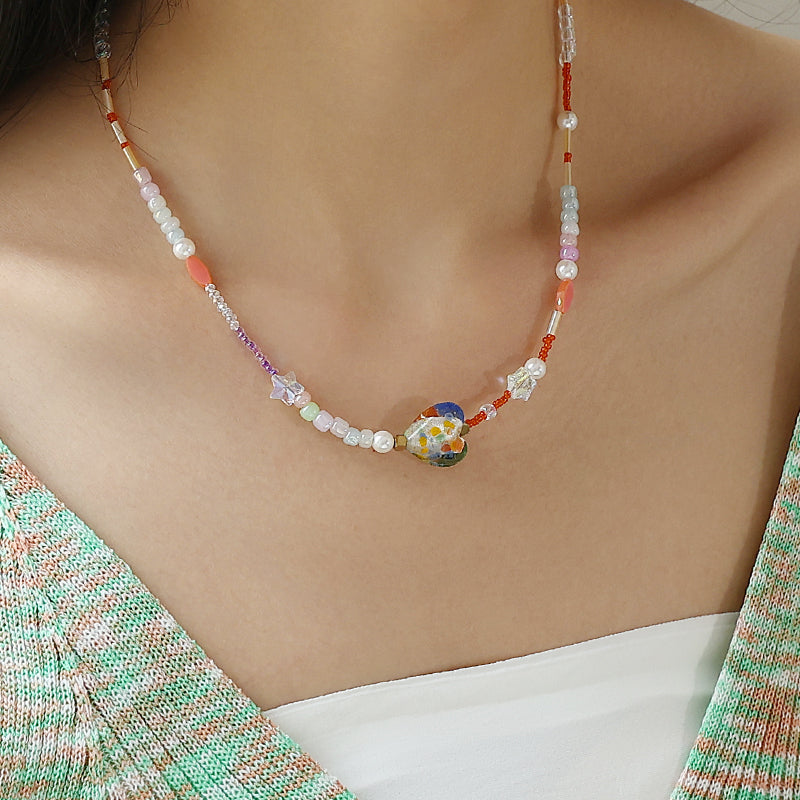 Colorful Heart Necklace