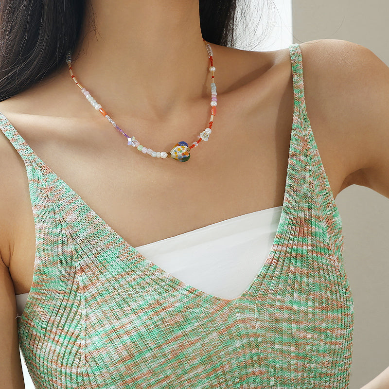 Colorful Heart Necklace