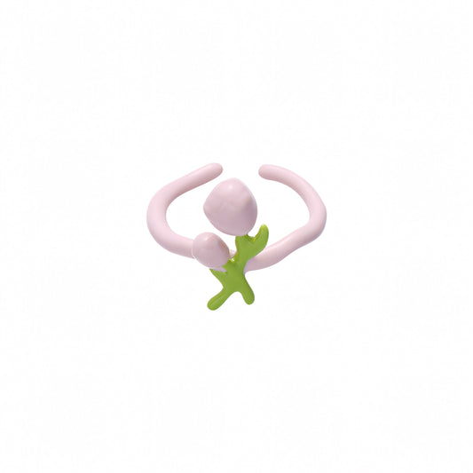 Pink Flower Ring