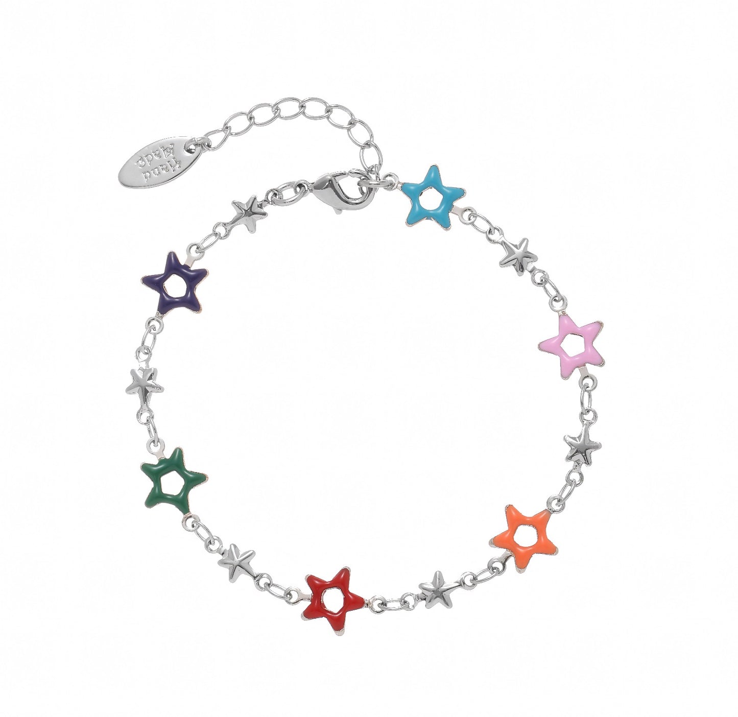 Colorful Enamel Starry Beads Bracelet