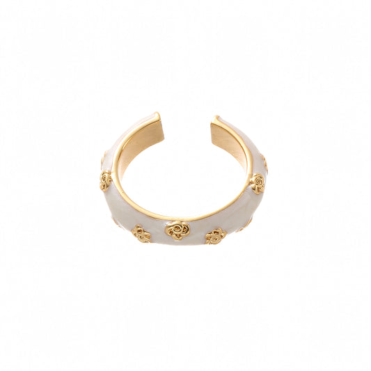 Golden Floral Ring