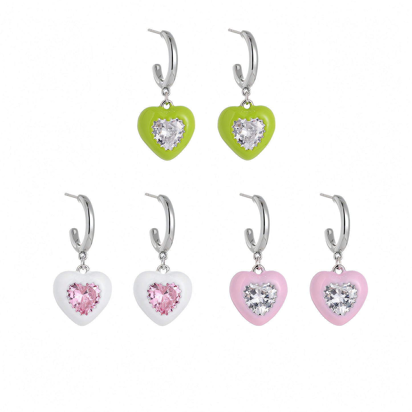 Heart Pendant Earrings