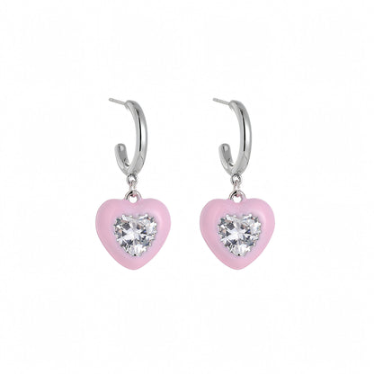 Heart Pendant Earrings