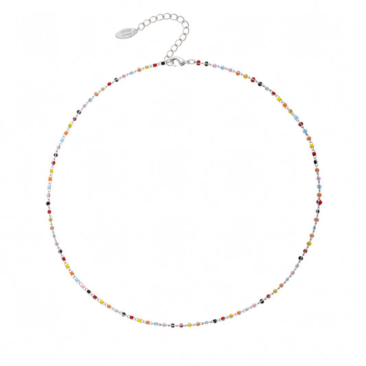 Colorful Enamel Beads Necklace