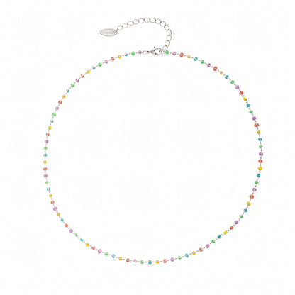 Colorful Enamel Beads Necklace