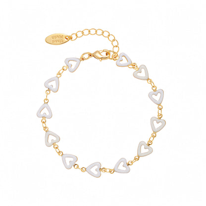 Heart Enamel Bracelet