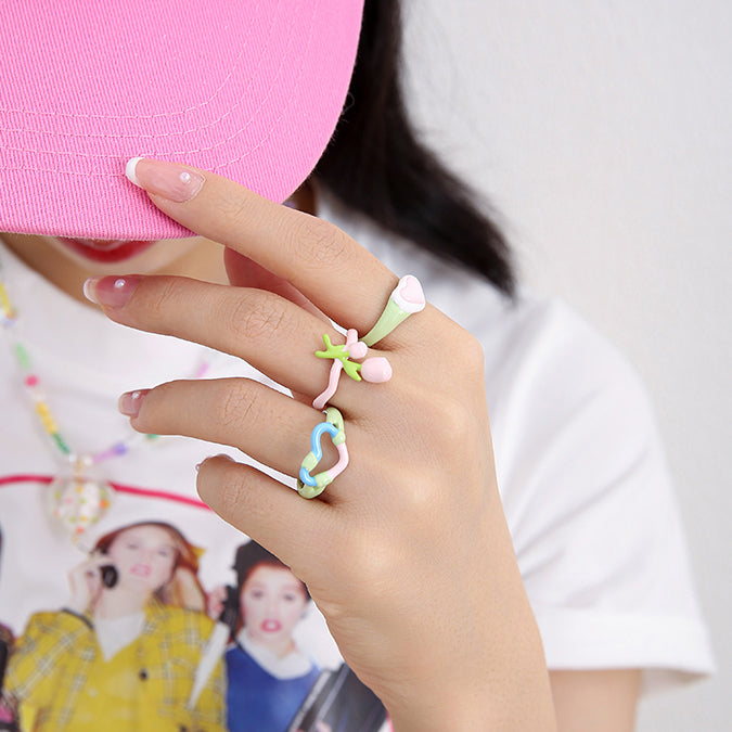 Pink Flower Ring