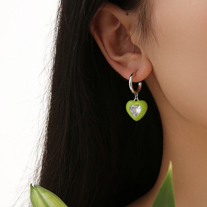 Heart Pendant Earrings