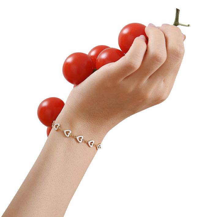 Heart Enamel Bracelet