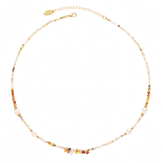 Fall-colored Beads Necklace