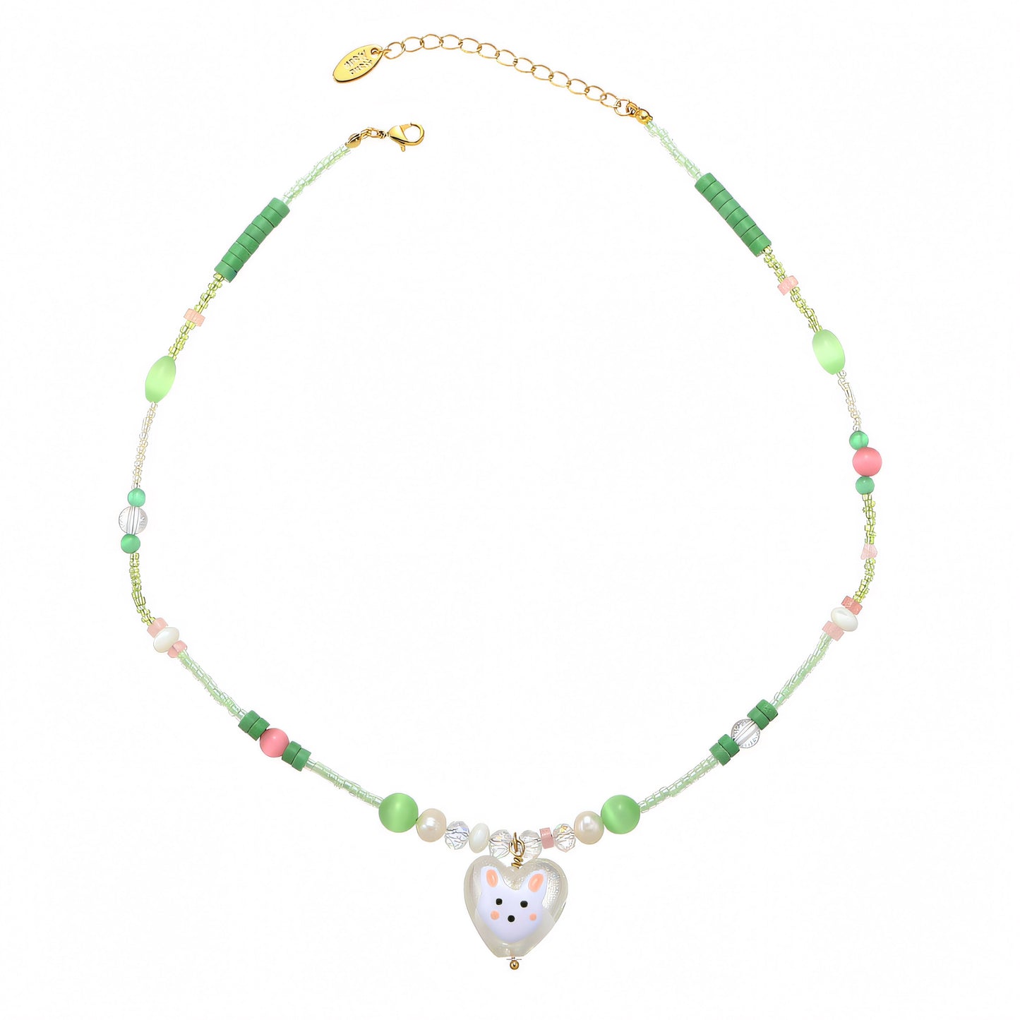 Bunny Heart Pendant Necklace